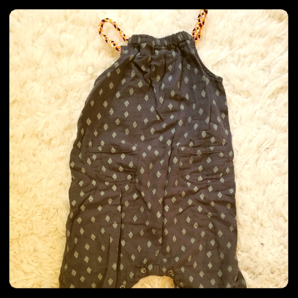 Toddler snap seam romper